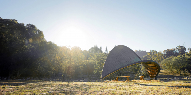 KATENARA at the Dongshi Forestry Cultural Park at sunrise (photo credit: Building Simplexity Lab)